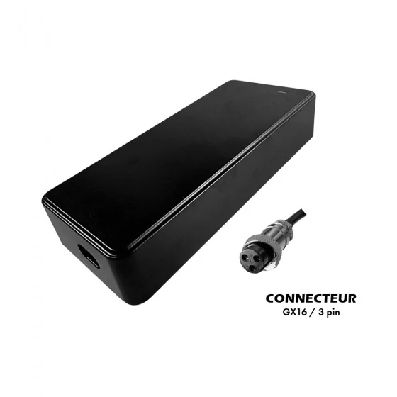 PACK Chargeur 48V ➡️ 54.6V / 2A (connecteur GX12-3P) pour trottinette électrique wattiz