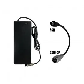 48V charger ➡️ 54.6V / 2A (RCA connector)