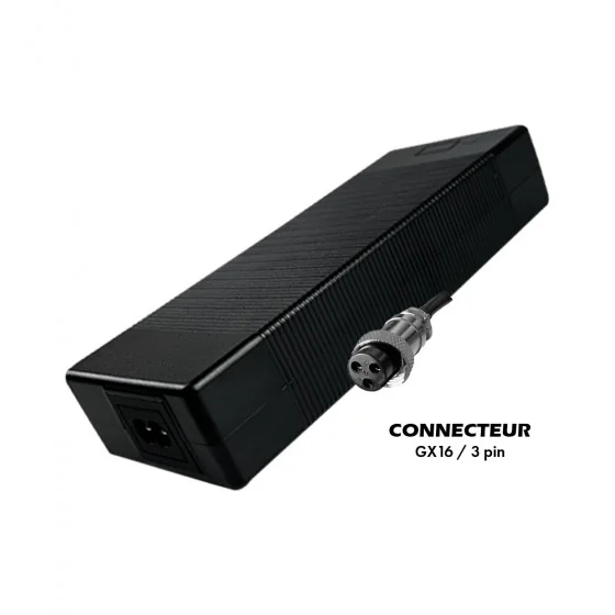 Pack Chargeur 60V ➡️ 67.2V / 2A (connecteur LP16-3) pour trottinette électrique wattiz