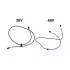Cable Etwow liaison LED arriere controleur 36V ou 48V (4 pins) pour trottinette électrique - wattiz
