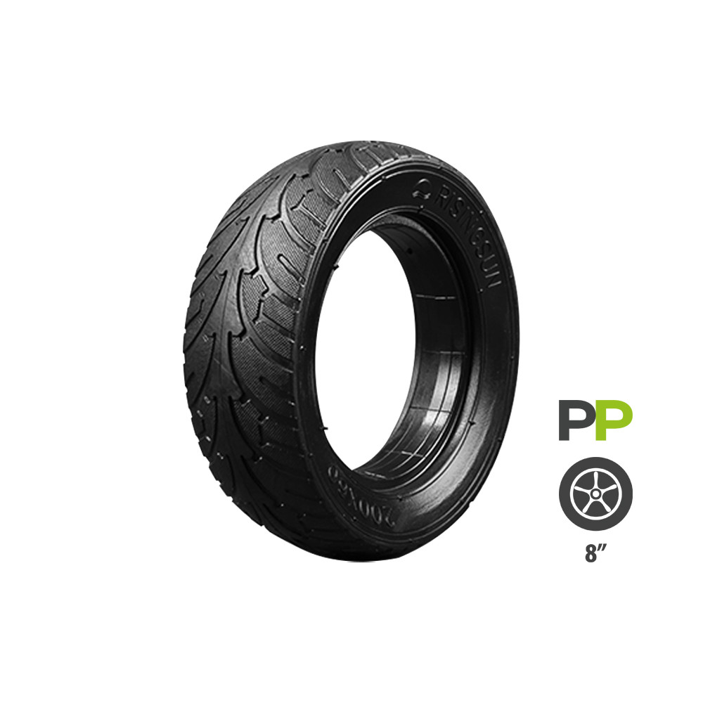 Roue Avant Trottinette électrique – 8 Pouces Pneu Plein – PEESHON – Noir Universel