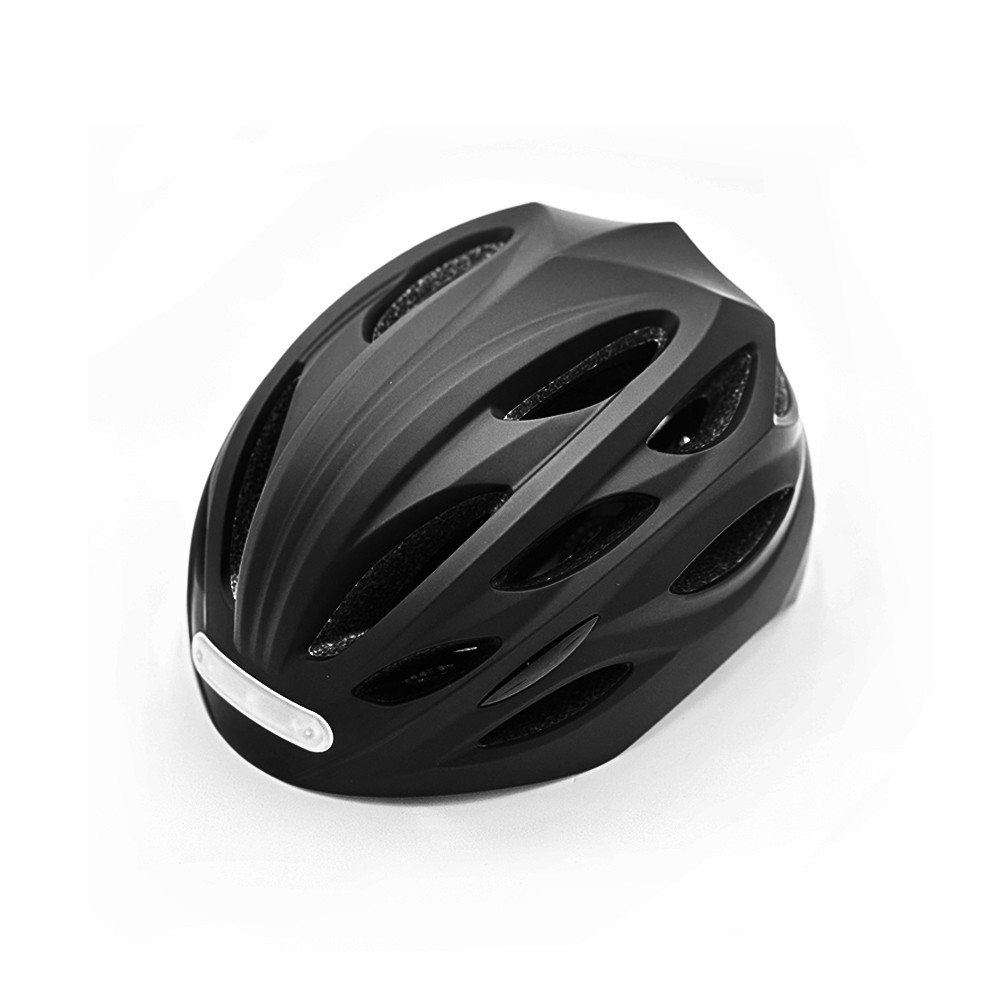 Casque velo trottinette noir avec LED