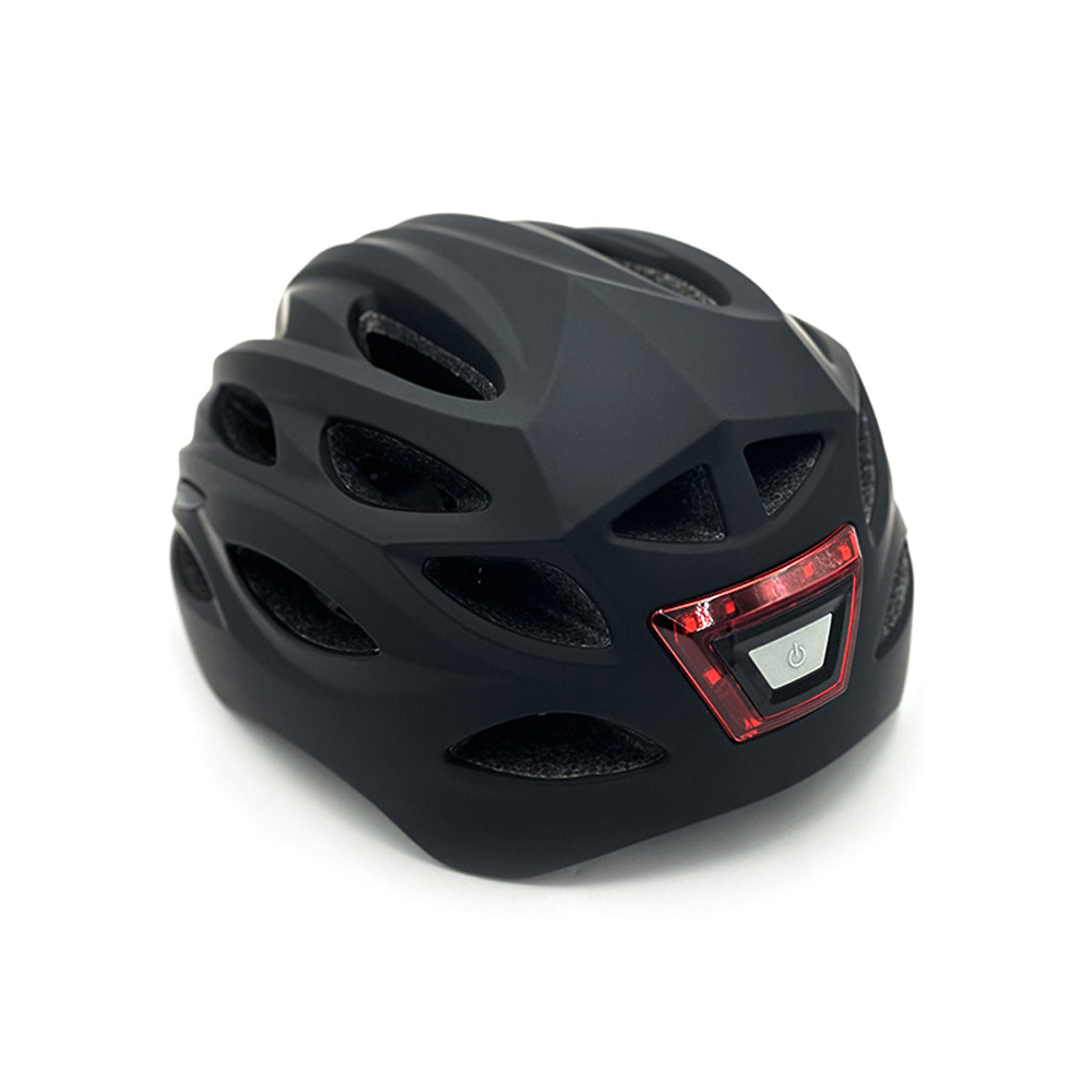 Casque velo trottinette noir avec LED