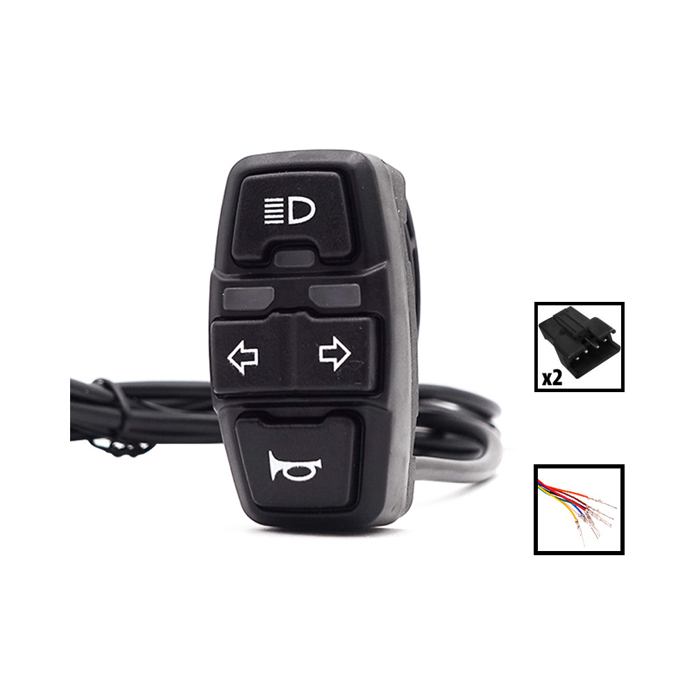BOUTON INTERRUPTEUR VÉLO électrique 2 en 1 facile à installer pour klaxon et EUR 6,85 - FR