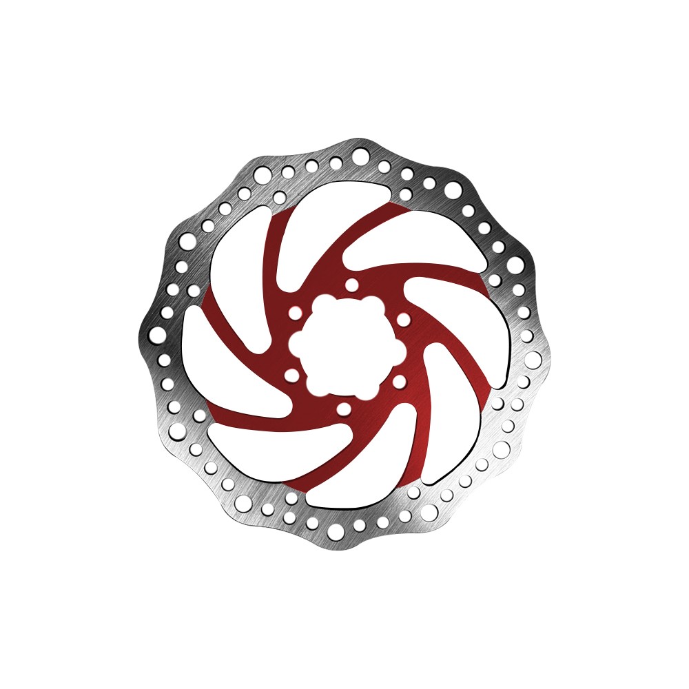 Disque de frein R6 140mm entraxe 44mm (3 couleurs) (Rouge)