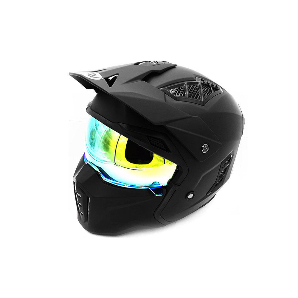 Casque Street  Panther (taille S à XL) - noir (S)