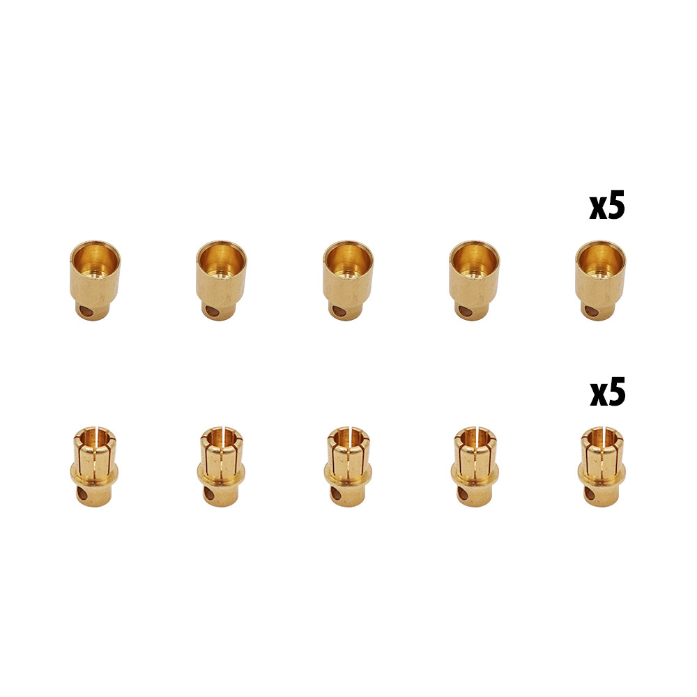 Connecteurs banane 8mm x10 pcs (5 male + 5 femelles)