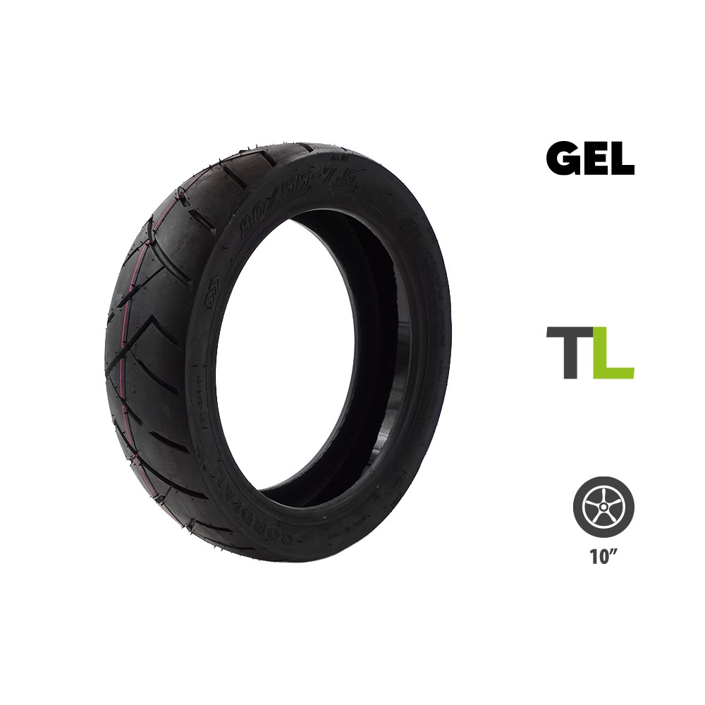 Pneu 80/55-7.5 tubeless gel anti crevaison