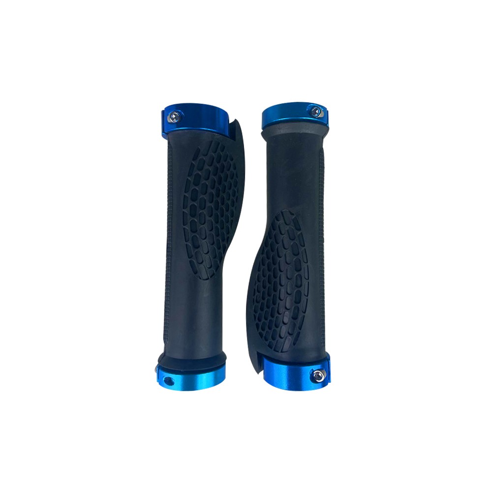 Poignées silicone (4 couleurs : rouge, bleu, noir, jaune) (Bleu)