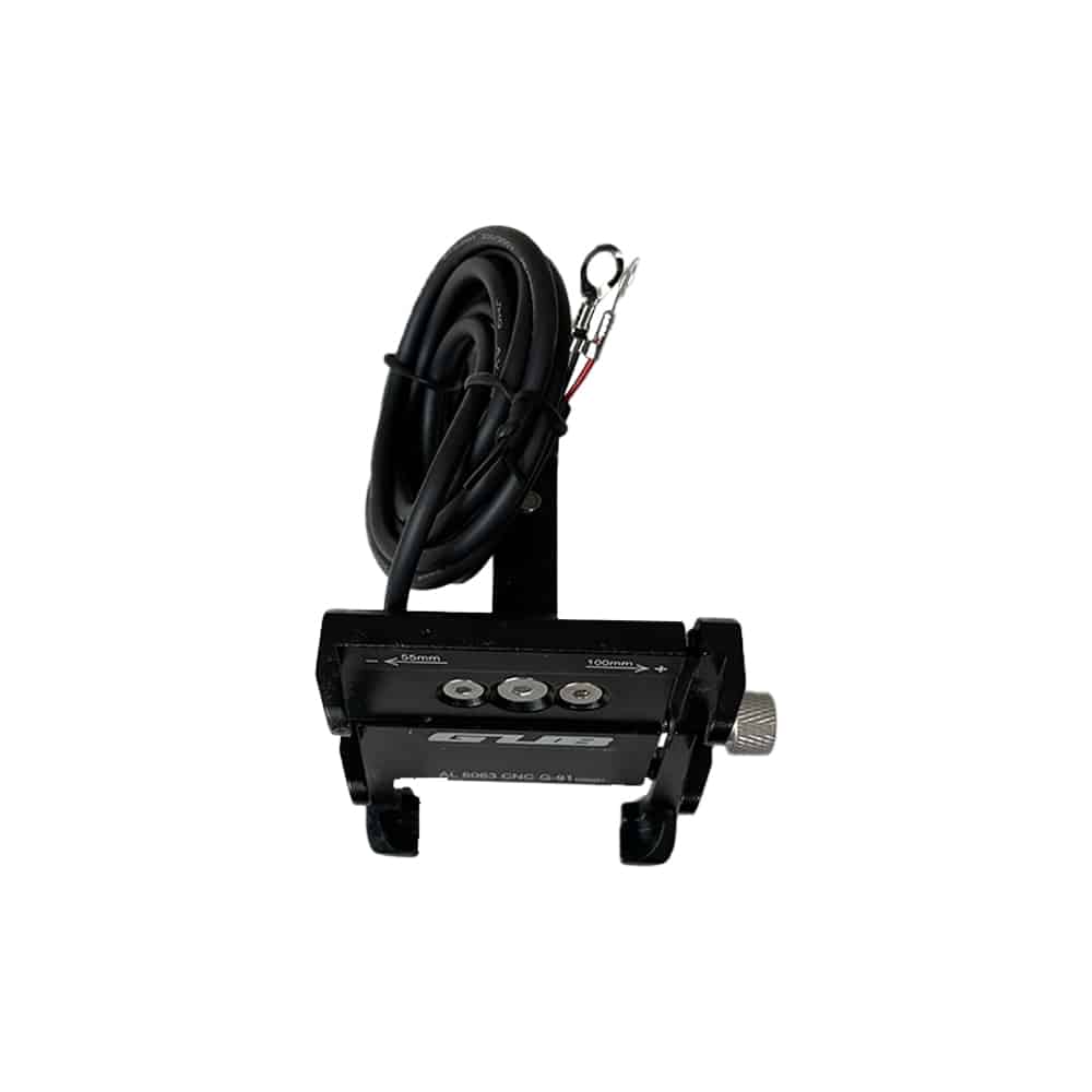 Support téléphone GUB G-91 couleur noir pour trottinette électrique wattiz