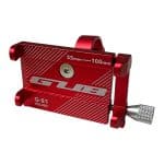 Support téléphone GUB G-81 couleur rouge pour trottinette électrique wattiz